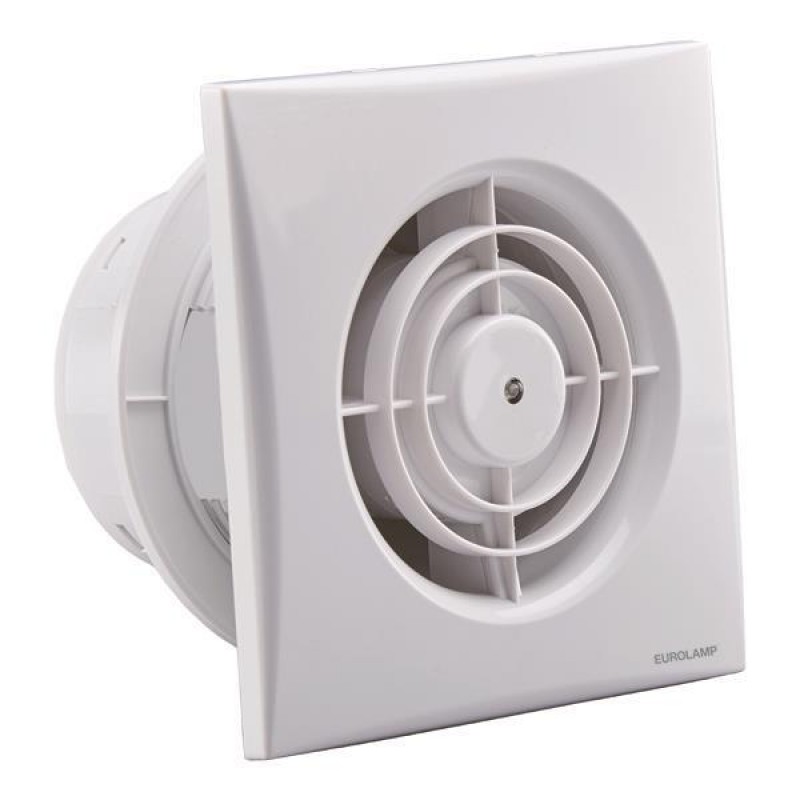 Eurolamp 147-33220 Εξαεριστήρας Λουτρού ULTRA THIN PANEL Φ10 12W 220-240V Λευκό 